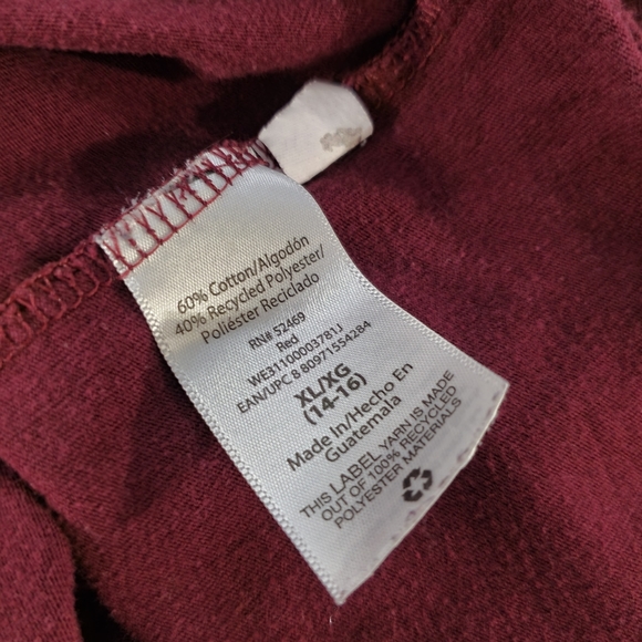 XL (14-16) Blue Atlantic Works Sweatshirt & Maroon Wonder Nation Tshirt - Picture 7 of 9